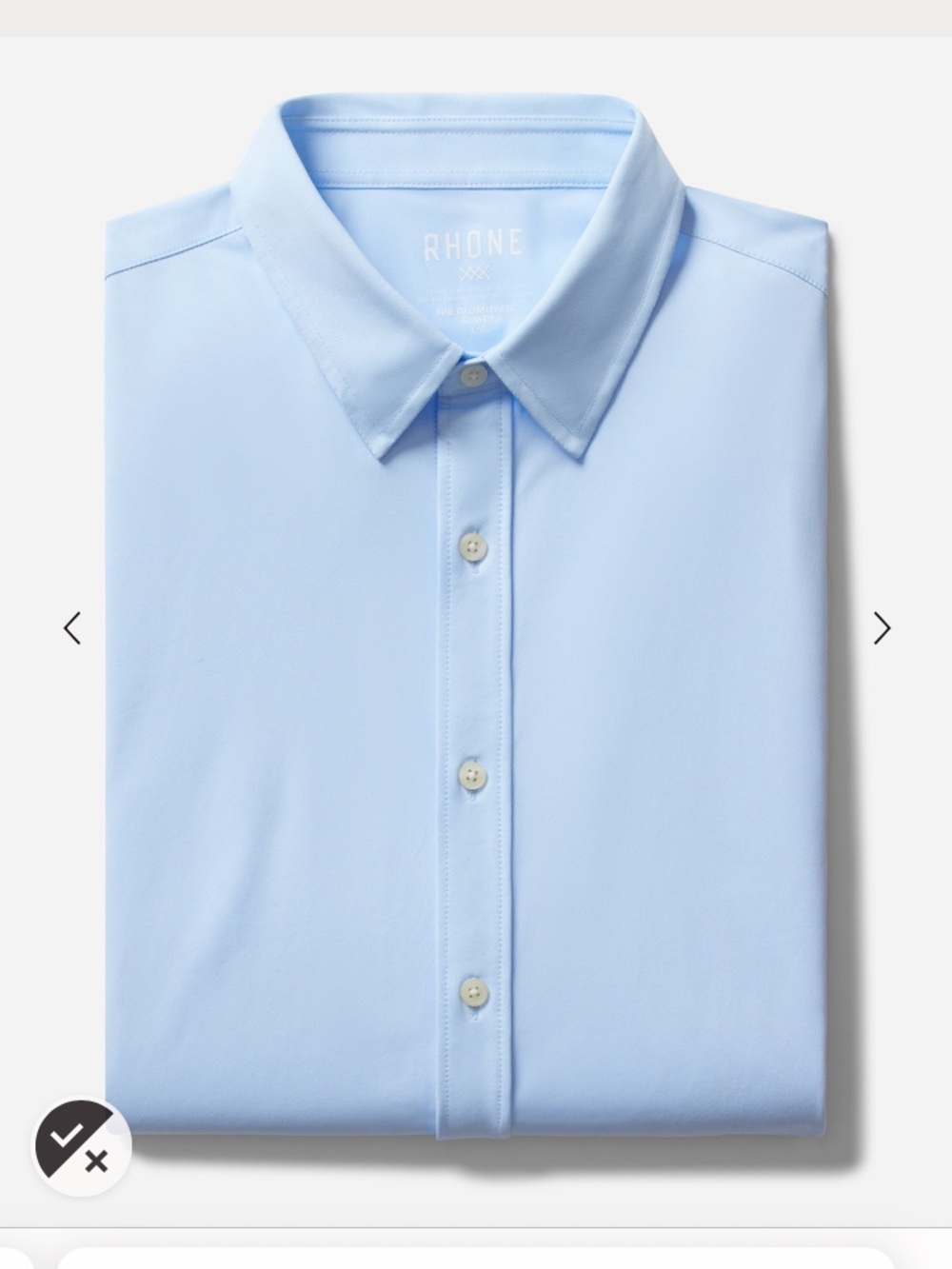 RHONE Commuter Light Blue Men's Dress Shirt - classic fit $138